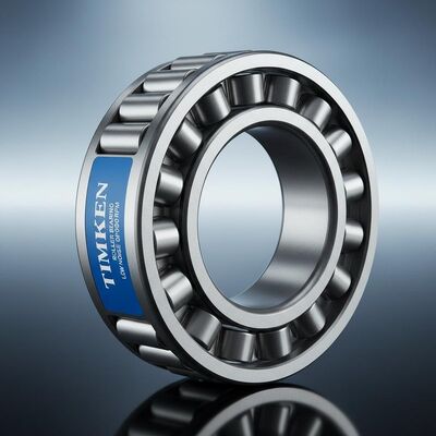 Rolamento de rolos TIMKEN com operação de baixo ruído, construção em gaiola de aço e classificação de velocidade de até 10.000 RPM