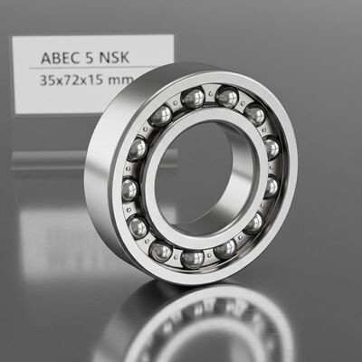 ABEC 5 NSK Rolamentos de esferas de precisão em aço cromado (GCr15) para aplicações de alta velocidade, tamanho 35x72x15 mm