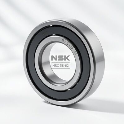Rolamentos de esferas NSK de 35x72x15 mm com altura livre C3 e dureza HRC 58-62 para máquinas industriais