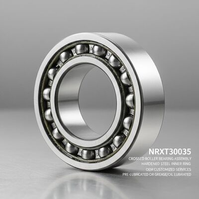 NRXT30035 Montura de rolamentos cruzados com anel interno de aço endurecido e serviços personalizados OEM pré-lubricados ou lubrificados com graxa/óleo